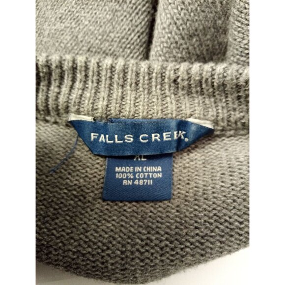 Falls Creek Men's Grey Crewneck Sweater XL - Picture 3 of 4